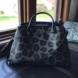 Coach Margot Ocelot Print Satchel